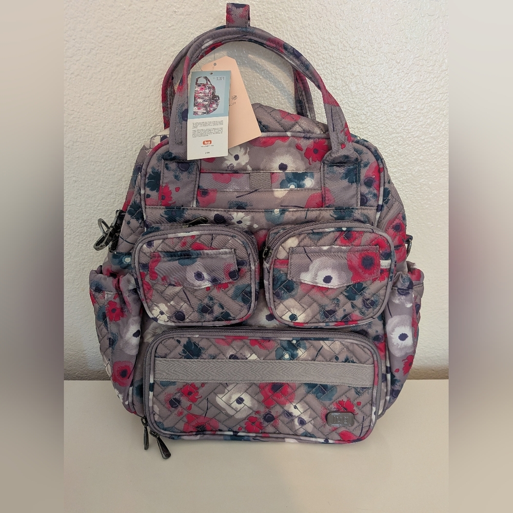 Lug Floral Multi-Pocket Backpack